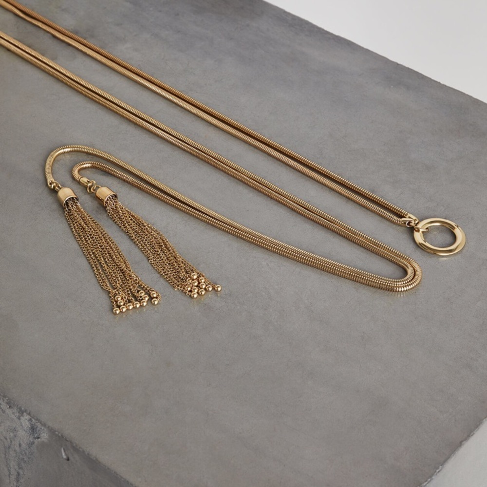 Tassel Tie Chain Belt